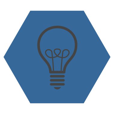 Lamba ampul düz vektör simgesi