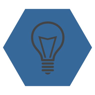 Lamba ampul düz vektör piktogram