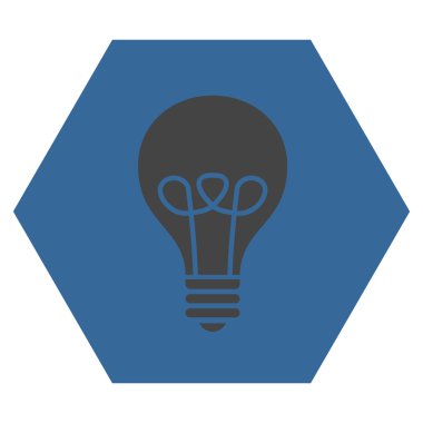 Lamba ampul düz vektör simgesi