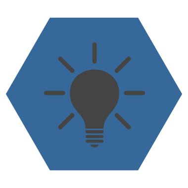 Ampul düz vektör piktogram