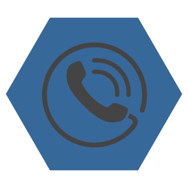 Telefon Görüşmesi Düz Vektör Sembolü