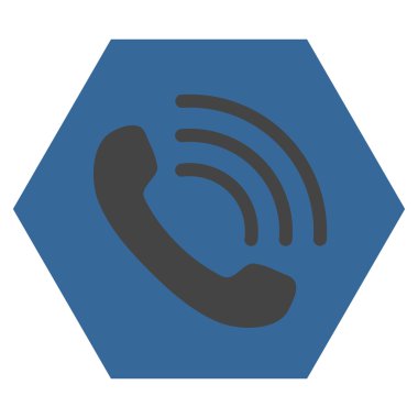 Telefon görüşmesi düz vektör piktogram