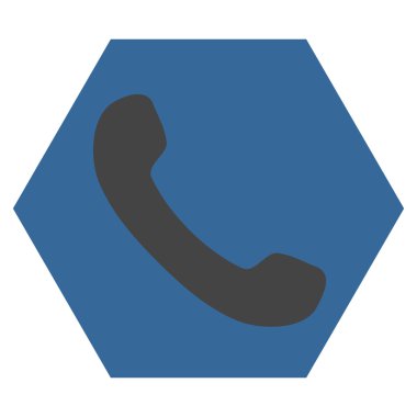 Telefon Alıcısı Düz Vektör Sembolü