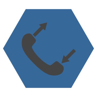 Telefon Konuşma Düz Vektör Sembolü