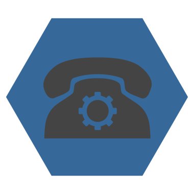 Telefon Ayarları Düz Vektör Pictogram