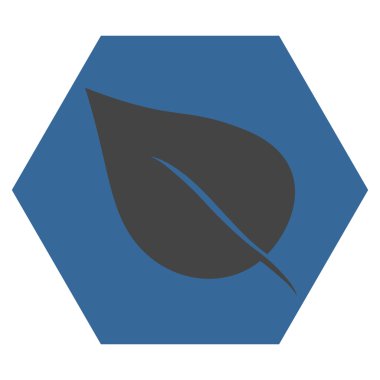 Bitki yaprak düz vektör simgesi