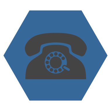 Darbe telefon düz vektör sembolü