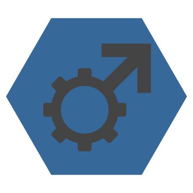 Teknolojik Potence Flat Vector Symbol