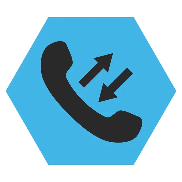 Telefoon praten plat vector pictogram — Stockvector