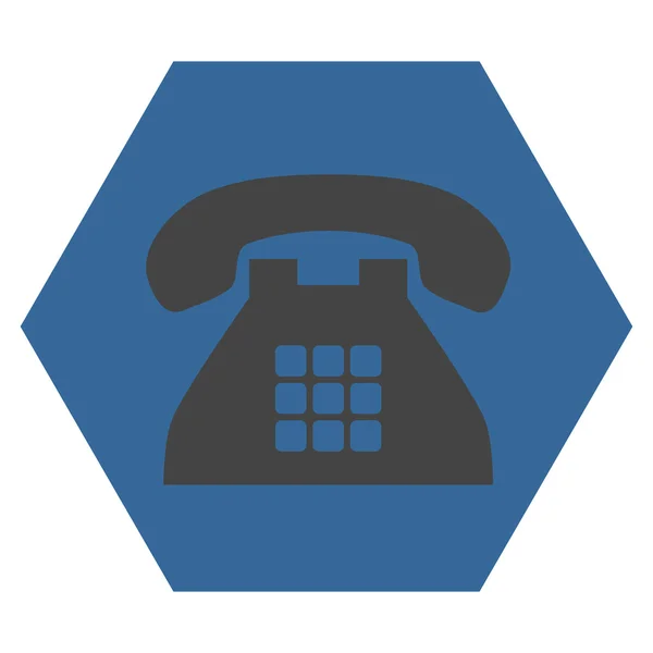 Symbole de vecteur plat de téléphone de tonalité — Image vectorielle