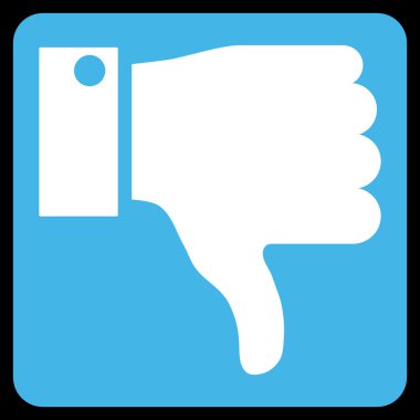 Başparmak düz vektör simgesi