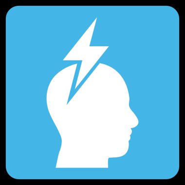 Baş ağrısı Düz Vektör Piktogram