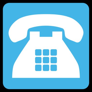 Sesi telefon düz vektör simgesi