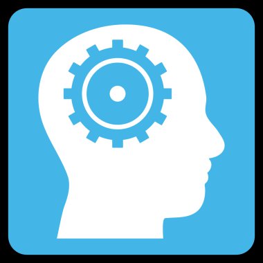 Akıl Düz Vektör Simgesi