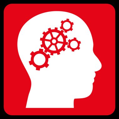 Beyin Dişlileri Düz Vektör Simgesi