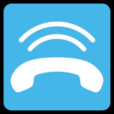 Telefon zil düz vektör piktogram