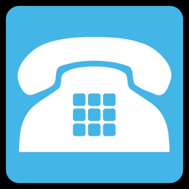 Sesi telefon düz vektör piktogram