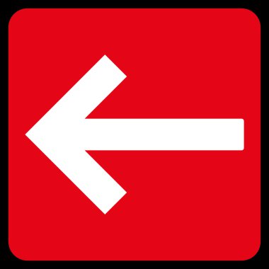 Sol Ok Düz Vektör Sembolü