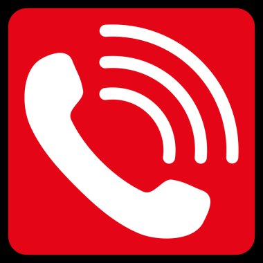 Telefon görüşmesi düz vektör piktogram