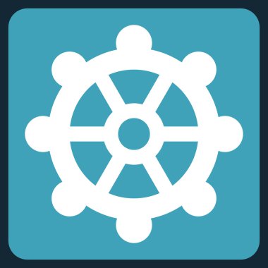 dişli düz vektör simgesi