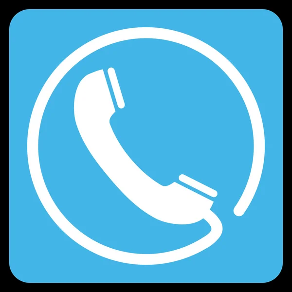 Símbolo de vetor plano de telefone — Vetor de Stock