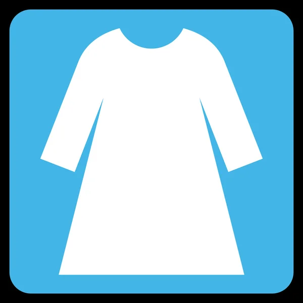 Woman Dress Flat Vector Symbol — Διανυσματικό Αρχείο