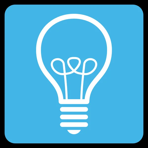 Lampa žárovka ploché vektorové ikony — Stockový vektor