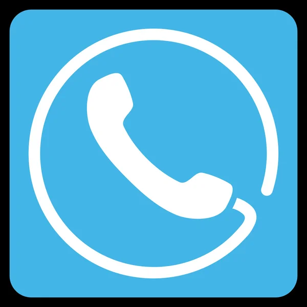 Telefoon plat vector symbool — Stockvector