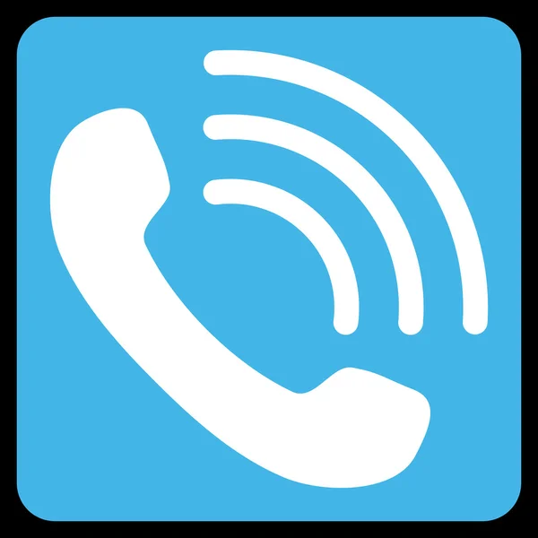 Символ плоского вектора телефонного звонка — стоковый вектор