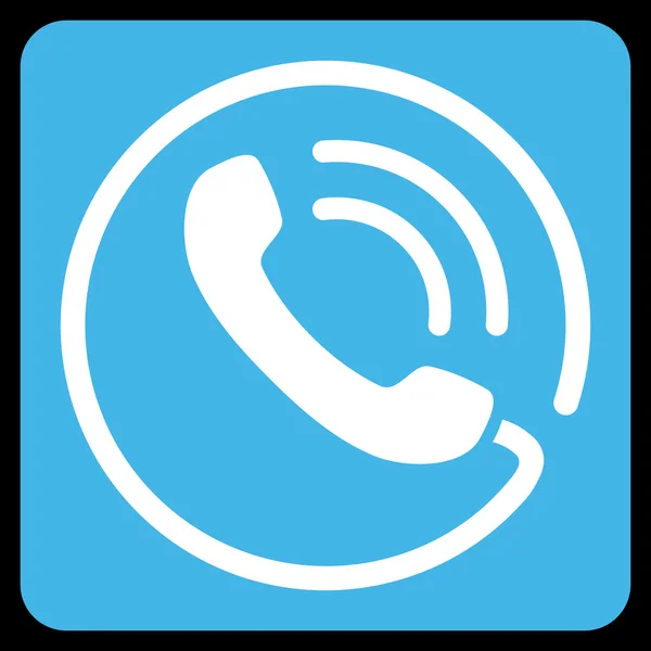 Phone Call Flat Vector Symbol — Stock Vector