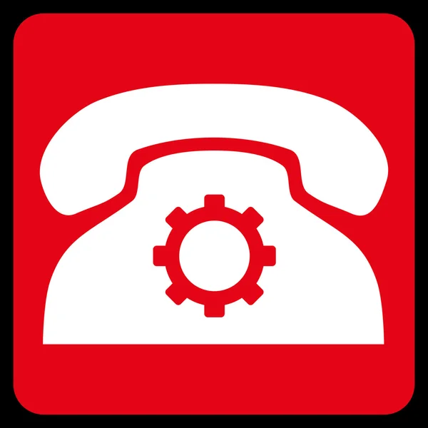 Phone Settings Flat Vector Icon — Stock Vector