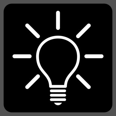 Ampul Düz Vektör Simgesi