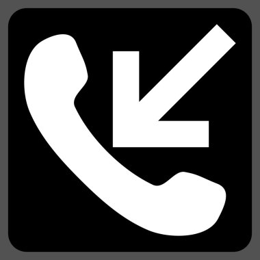 Gelen arama düz vektör simgesi