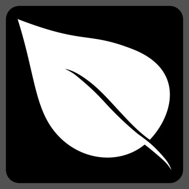 Bitki Yaprağı Düz Vektör Sembolü