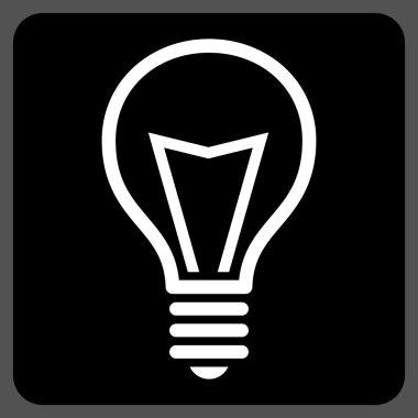 Lamba ampul düz vektör simgesi