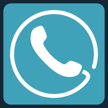 Telefon düz vektör piktogram