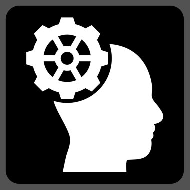 Head Gear Flat Vektör Sembolü