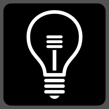 Lamba ampul düz vektör piktogram