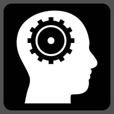 Akıl Düz Vektör Simgesi