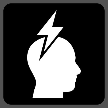 Baş ağrısı Düz Vektör Piktogram