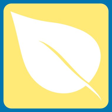 Bitki Yaprağı Düz Vektör Sembolü