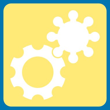 dişliler düz vektör simgesi