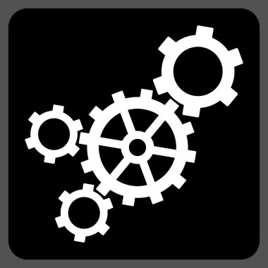 Mekanizma Düz Vektör Simgesi