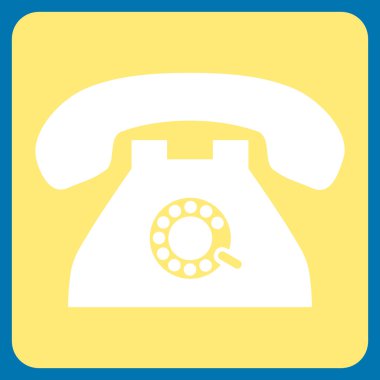 Darbe telefon düz vektör sembolü