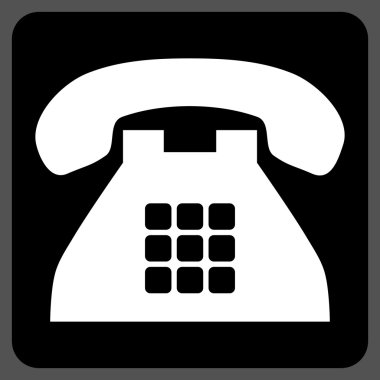 Sesi telefon düz vektör simgesi