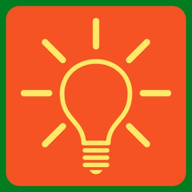 Ampul Düz Vektör Sembolü