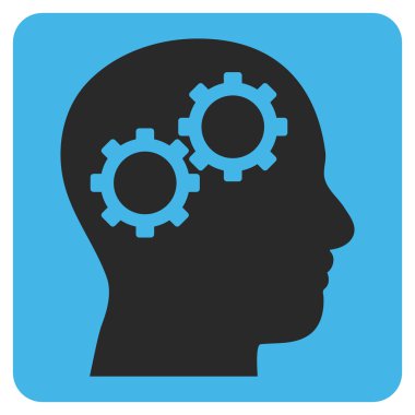 Beyin Dişlileri Düz Vektör Sembolü