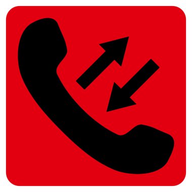 Telefon Konuşma Düz Vektör Simgesi