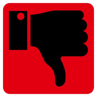 Başparmak düz vektör simgesi