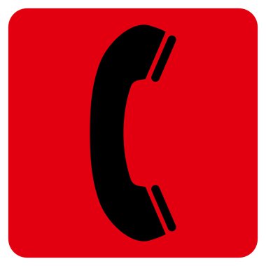 Telefon Alıcısı Düz Vektör Sembolü